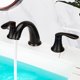 thumbnail image 3 of Bathroom sink faucet set (2 packs) - widespread orb 3 - hole faucet con stainless steel pop - up drain y cupc lead - free hose (oil rubbed bronze), 3 of 8