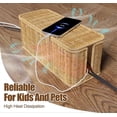thumbnail image 5 of Hand Woven Faux Rattan TV Cable Computer Management Box 12.5"L 5.1"W, 5 of 5
