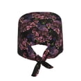 thumbnail image 2 of Kdxio Orchids Flowers Pattern Turban Hat for Women Men Comfortable Adjustable Cleaning Working Cap with Sweatband, 2 of 8