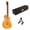 E, variant on Milaget 1:6 Scale Handcrafted Electric Guitar Bass Model with Display Stand Doll House A