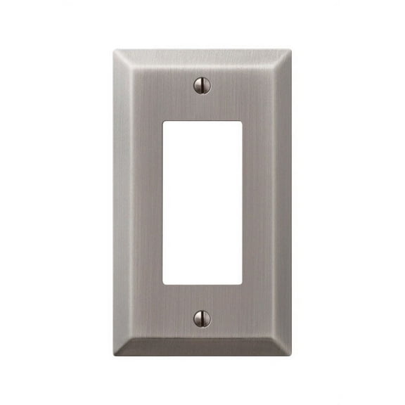 Amerelle 163RAN Century Wallplate, 1 Rocker, Steel, Antique Nickel, 1-Pack