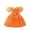 Orange, variant on QHFBli Baby Girls Tulle Dress Toddler Ruffle Tutu Wedding Dresses Solid Color Birthday Outfit Orange 3-4 Years