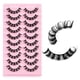 thumbnail image 3 of 10Pair Natural False Eyelashes Thick Eyelashes Make Up 3D Mink Lashes Soft Eye Lashes, 3 of 5