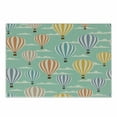 thumbnail image 1 of Vintage Cutting Board, Colorful Retro Travel Balloons Texture Cloud Blue Sky Adventure Modern Art, Decorative Tempered Glass Cutting and Serving Board, Small Size, Blue Orange Purple, by Ambesonne, 1 of 1