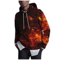 thumbnail image 1 of Men's Loose Printed Hooded Sweatshirt Men's Casual Fashion Sports SweatshirtL, 1 of 3