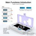 thumbnail image 3 of Caja de seguridad portátil con temporizador YSky para iPhone/Android, color morado, 3 of 7