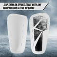 thumbnail image 3 of Vizari Slip-In Soccer Shin Guards for Youth and Adults | Lightweight Shin Pads for Men and Women - White, M, 3 of 4