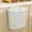 Gray, variant on Large Capacity Kitchen Trash Can with Pressure Ring Lid, 11.2x10.2x6.3in Plastic Wastebasket for Household, Bathroom, Student Dorm, Living Room - White