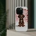 thumbnail image 4 of DistinctInk Tough Case for Apple iPhone 14 Pro MAX (6.7" Screen), Compatible with MagSafe Charging - Valentine's Day Field Spaniel Puppy, 4 of 6