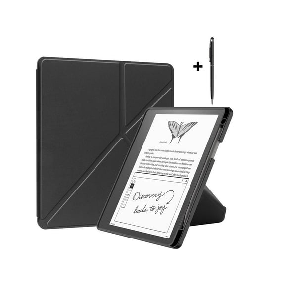 Slim Case for Kindle Scribe 10.2 inch 2022 Released - Premium Leather Case Protective Smart Folio Shell Cover with Pen Holder, Auto Wake/Sleep, Multi-Viewing Angles, Stylus Pen