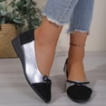 thumbnail image 2 of Wensltd Women Comfy Shoes Wide Width Pointed Toe Low Heel Shoes for Daily Casual Wear, 2 of 6