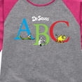 thumbnail image 3 of Dr. Seuss - ABC Book Characters - Youth Girls Raglan Graphic T-Shirt, 3 of 5