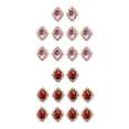 thumbnail image 1 of 20 botones planos brillantes para manualidades, vestidos, ropa y diademas. Rosado rojo, 1 of 9