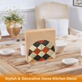 thumbnail image 6 of Yayeee Napkin Holder for Table Set of 2 Kitchen Paper Tissue Organization, Checkered Pattern, 6 of 8