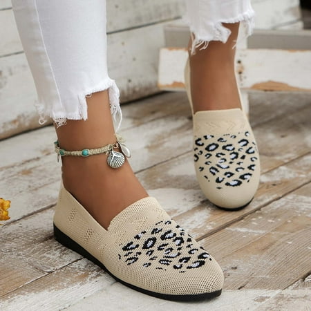 Omagie Women Comfort Flats Shoes Flats For Women Fashion Women Ventilate Casual Round Head Comfy Casual Shoes Mesh Flats On Clearance