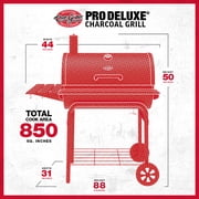 Char-Griller 44.7 Charcoal Barrel Grill with Adjustable Air Vents,Heat Thermometer, Storage Rack