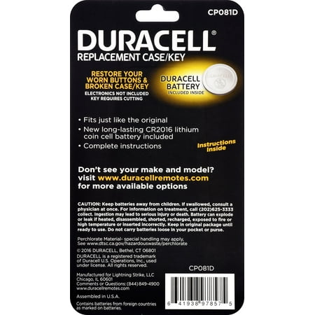 DURAKEY - Replacement Case for Select Toyota Remotes - Black