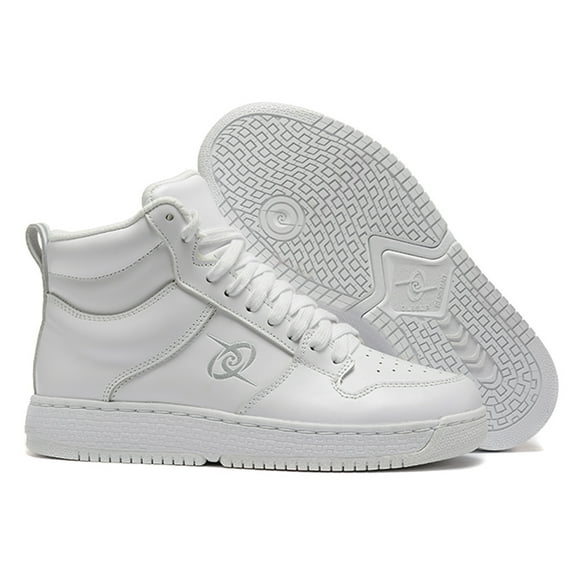 Women's Sporty White Sneakers GreatWall Rubber Sole, Lightweight Resilient Midsole