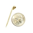 thumbnail image 2 of 14k yellow Gold solid 3D Toothpick Pendant charm Unisex gift fine jewelry 1.1g, 2 of 12