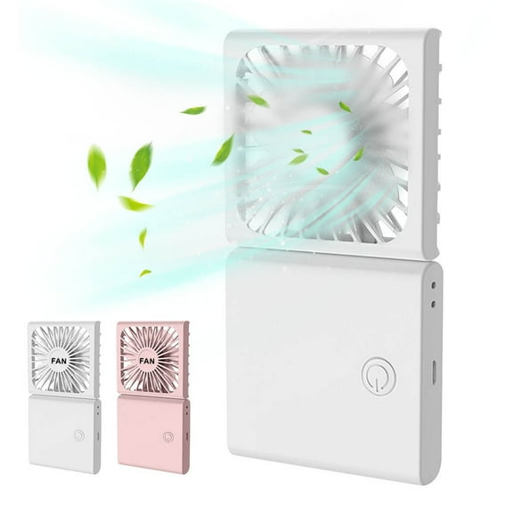 Portable Fan Mini Handheld And Foldable USB Rechargeable 3 Speed Mode Personal Neck Fans For Women Baby Desk Bedroom Travel