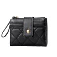 thumbnail image 1 of Women Wallet Wristlet Bi-fold Multi-slots Zipper Solid Color Credit Card Holder Faux Leather Students Short  Purse Case Shopping Use, 1 of 11
