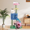 thumbnail image 2 of Gymax Elephant Themed Cat Tree for Adult Cats Multi-level Kitty Tower w/ 2 Condos, 2 of 10