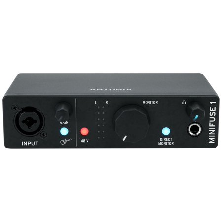 UPC: 3760033531656 | Arturia Minifuse 1 Black Portable Solo Audio USB Recording Interface+Software