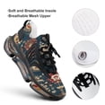 thumbnail image 4 of Retro Pattern Walking Shoes for Men Woman Lightweight Tennis Fashion Elastic Sports Shoes Cushion Basketball Shoes, 4 of 7