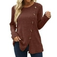thumbnail image 4 of SNKSDGM Women's Plus Casual Easter Shirt Going Out Tops for Women Lace Bodysuit Womens Long Sleeve Tops Lightweight Button Front Slit Tunic（1） Womens Tops Short Sleeve Casual, 4 of 5