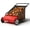 Red, variant on 26 in Heavy Duty Push Lawn Sweeper with 4 Fast Spinning Brushes - Lawn Sweeper for Leaf and Grass Collector, Yard Cleanup - Leaf Picker Upper Machine b1