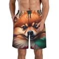 thumbnail image 1 of Saiise Maillot de Bain Homme Imprimé Feuille Colorée Chihuahua avec Poches-TTG, 1 of 6