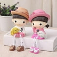 thumbnail image 1 of A Pair Of Cute Hanging Couple Dolls Home Resin Ornaments, 1 of 4