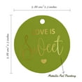 thumbnail image 6 of Inkdotpot 50 Pack Real Gold Foil Paper Tag Love Is Sweet Wedding Favor Hang Tag, 6 of 7