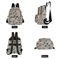 thumbnail image 4 of FORMRS Mini Backpack Purse for Women Travel Daypack Casual Shoulder Bag, Gray Acorns Pattern, 4 of 7