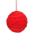 thumbnail image 1 of Boule d'Ornement en Tissu Rouge de 4,75 Po - 3 par Sac, 1 of 1