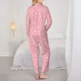 thumbnail image 6 of Goofa Love Printed Women’s 2 Piece Pajama Set Super,Pajamas Women's Long Sleeve Sleepwear Soft Button Down Loungewear Pjs Lounge Set Nightwear-Medium, 6 of 9