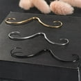 thumbnail image 3 of 14G Mustache Septum Ring Steel Nose Piercing Jewelry Hanger Statement Piece for Expressive Style, 3 of 7