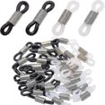 thumbnail image 1 of 50pcs Holder Chain Glasses Ends Spectacle Chain Strap Loop Ends Of Glass Cord Ends Of Eyeglass Chain Holder Silicone Lanyard Strap Diy Bead Linking Ey, 1 of 5