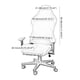 thumbnail image 5 of Funda para silla de juego, elástica, extraíble, con reposabrazos, protector de asiento para sillón. Negro, 5 of 5