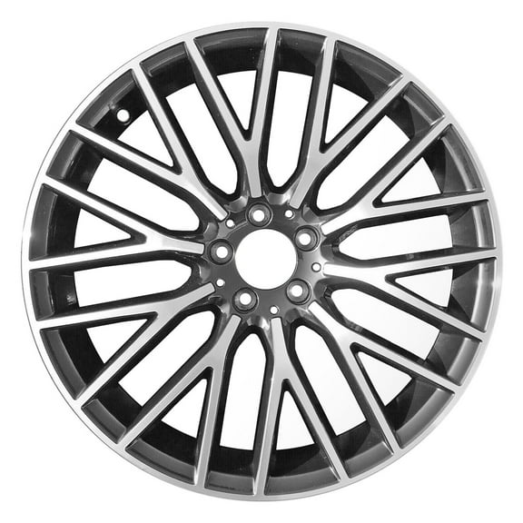 Remanufactured Machined and Painted Gloss Black Aluminum Wheel 20 x 9 fits 2021 Mercedes-Benz S560