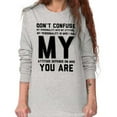 thumbnail image 4 of Personality and Attitude Funny Quote Long Sleeve TShirt Men Women Brisco Brands X, 4 of 6