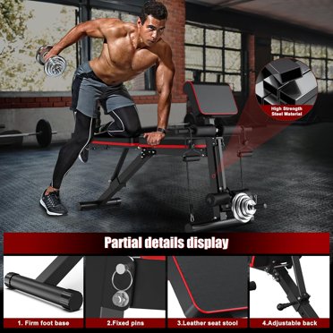 XDDIAS Bench Press Set, 880LBS Adjustable Weight Antigua