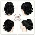 thumbnail image 7 of FSTDelivery Black Short Curly Human Hair Wigs for Women, Ponytail Extension Ladies Wigs Synthetic Natural Wigs Various Colors Available Daily Wear Party and Cosplay Soft Wigs 10 Inch Wigs, 7 of 7