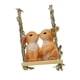 thumbnail image 5 of Estatua de jardín de animales de swing, linda figura, manualidades regalo divertido, adorno de resina de dibujos animados, escultura colgante para Estatua de conejo, 5 of 8