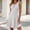 *White, variant on ClodeEU Women's Round Neck Sleeveless Mini Dress,Casual Tunic Flowy Swing Dress Army Green,Women's Plus L