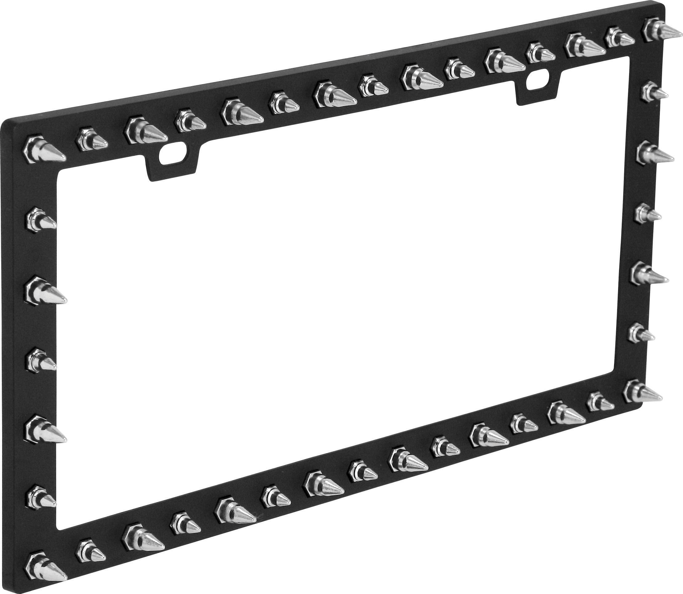 Spike Design License Plate Frame