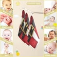 thumbnail image 3 of SKYSONIC Christmas Santas Coat Baby Muslin Washcloths Face Towel, Golden Belt Burp Cloths Cotton Wipes 5 PCS Infant Wash Cloth for Newborn Boys Girls 12"x12", 3 of 7