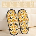 thumbnail image 2 of Balery Funny Chicken Pantuflas de Casa de Felpa Silenciosas con Diseño Estampado, Zapatillas Cómodas Antideslizantes de Algodón para Interior-Large, 2 of 8