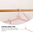 thumbnail image 5 of 6 Pcs Travel Hanger Folding Multifunctional Hangers Portable Foldable Pants Space Saving Drying Rack Pink Plastic, 5 of 6