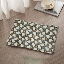 HCJKDU Dog Bed Crate Pad, Dogs Mats for Crate Washable, Chew Proof Dog Kennel Pad Cage Mat for Large Dogs, Anti-Slip Soft Cozy Rectangle Puppy Sleeping Mattress